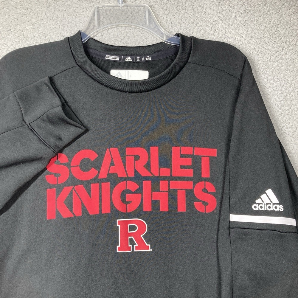 Rutgers University Scarlett Nights Sweatshirt Adult XL Gray Long Sleeve Adidas